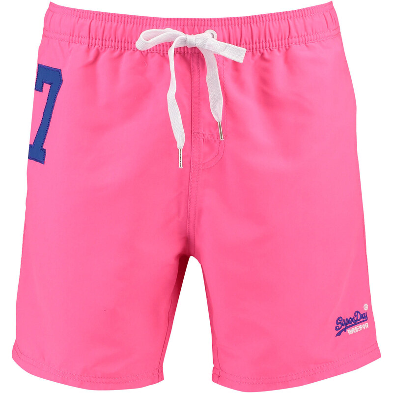Superdry: Herren Badeshorts Miami Water Polo, pink, verfügbar in Größe L