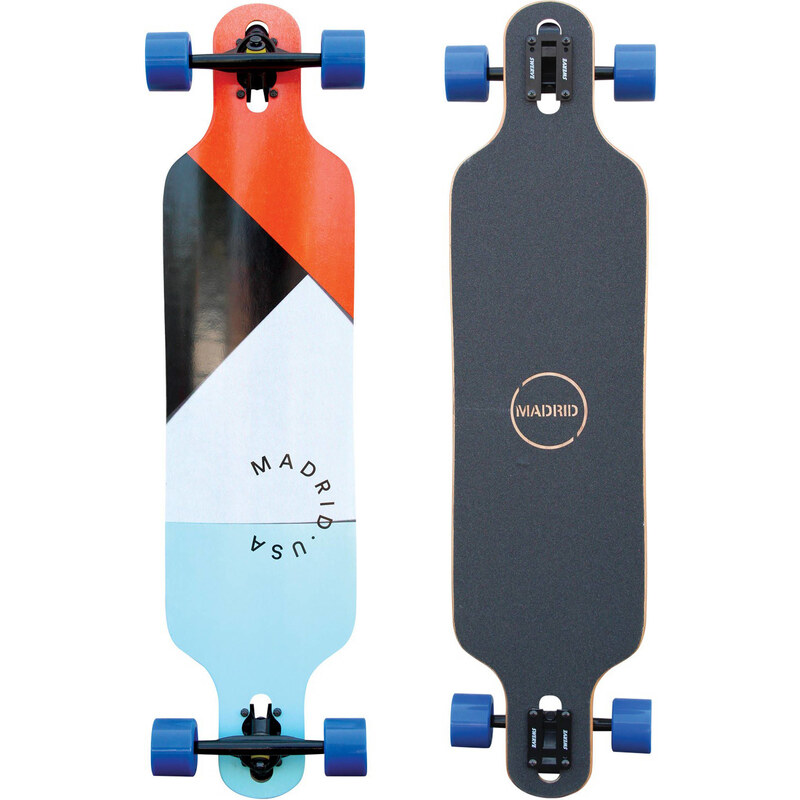 Madrid Skateboards: Longboard/Komplettboard Paper Cuts Trance 39 Dropthru, size