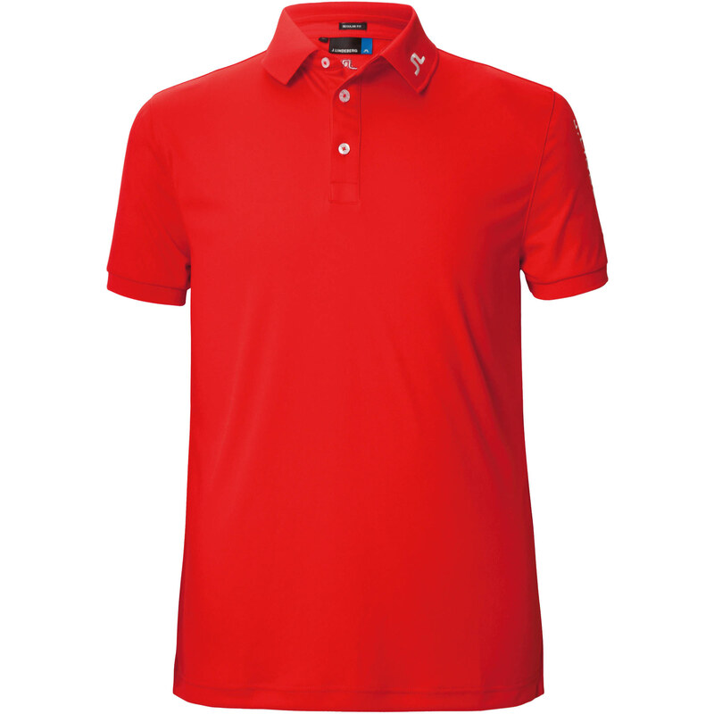 J.Lindeberg: Herren Golfshirt / Polo-Shirt Tour Tech Slim TX Polo M, rot, verfügbar in Größe XL