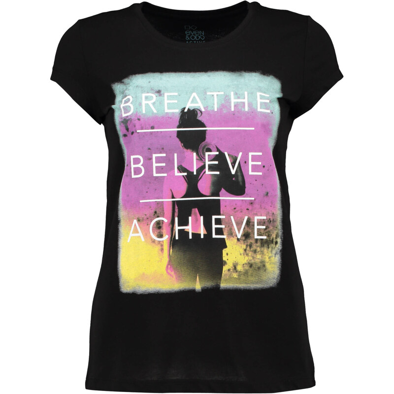 Even&Odd active: Damen T-Shirt, schwarz, verfügbar in Größe S