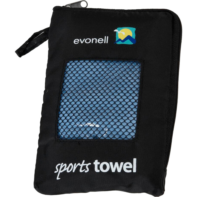 evonell: Sport und Freizeithandtuch / Towel / Microfasertuch / Microfaserhandtuch - 100g/m², blau, verfügbar in Größe S
