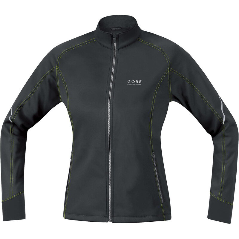 Gore Running Wear: Damen Laufjacke Essential Lady Windstopper Soft Shell Jacke schwarz, schwarz, verfügbar in Größe 36,40,42,38