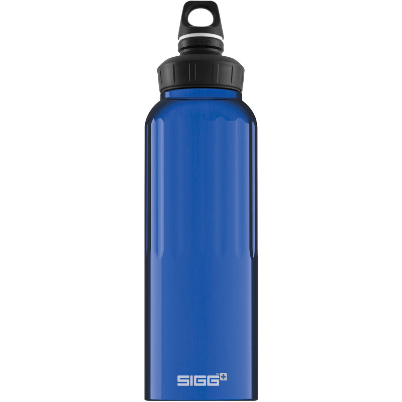 SIGG: Aluminium Trinkflasche wide mouth bottle traveller, blau, verfügbar in Größe XL