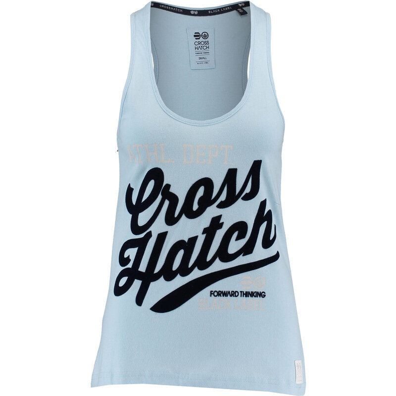 Crosshatch: Damen Freizeitshirt / Tanktop Jenny, hellblau, verfügbar in Größe M,L,XS,XL