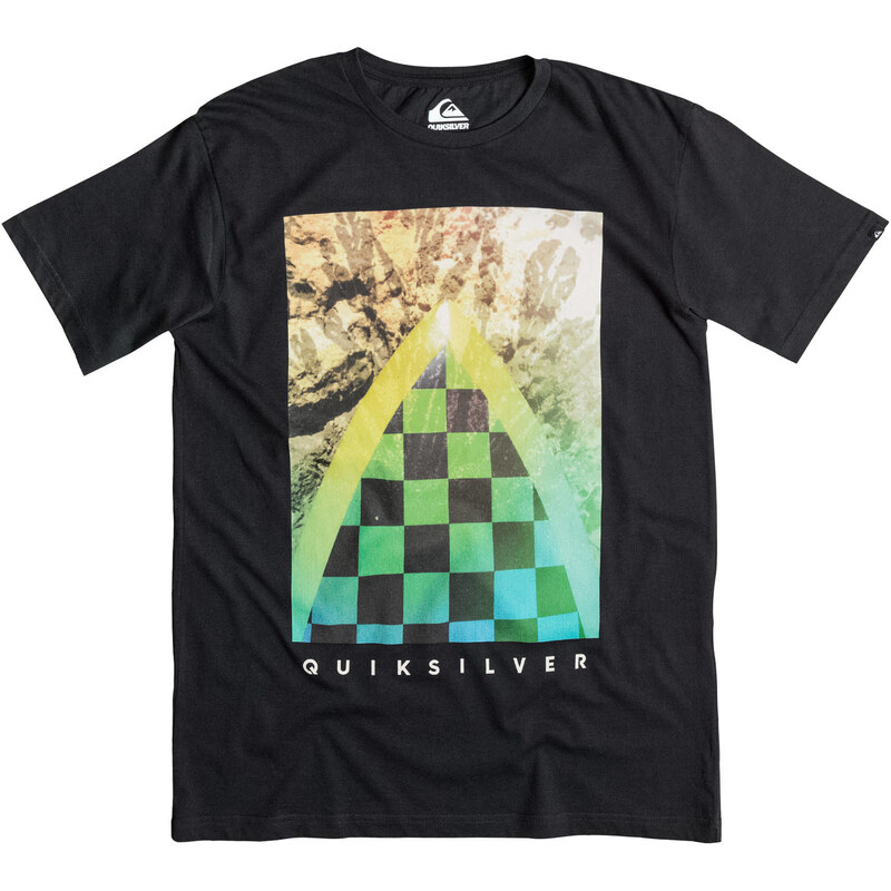 Quiksilver: Herren T-Shirt Classic Checker Channel, schwarz, verfügbar in Größe S