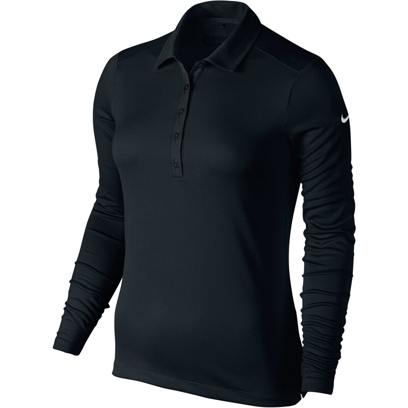 NIKE GOLF: Damen Golf Polo-Shirt Victory Langarm, schwarz, verfügbar in Größe M