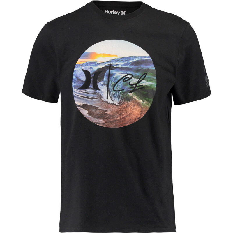 Hurley: Herren T-Shirt Clark Little Rise, schwarz, verfügbar in Größe XL