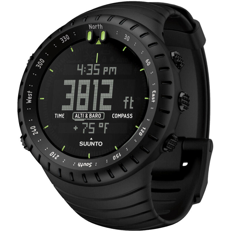 SUUNTO: Multifunktionsuhr Armbanduhr Core All black - Höhenmesser Kompass Barometer, schwarz
