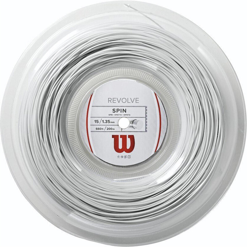 Wilson: Tennissaite Revolve 16/1.35mm 200m Rolle white, weiss, verfügbar in Größe 1,35