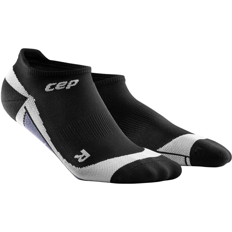 CEP: Herren Laufsocken No Show Socks, schwarz/grau, verfügbar in Größe 45-48,39-41,42-44