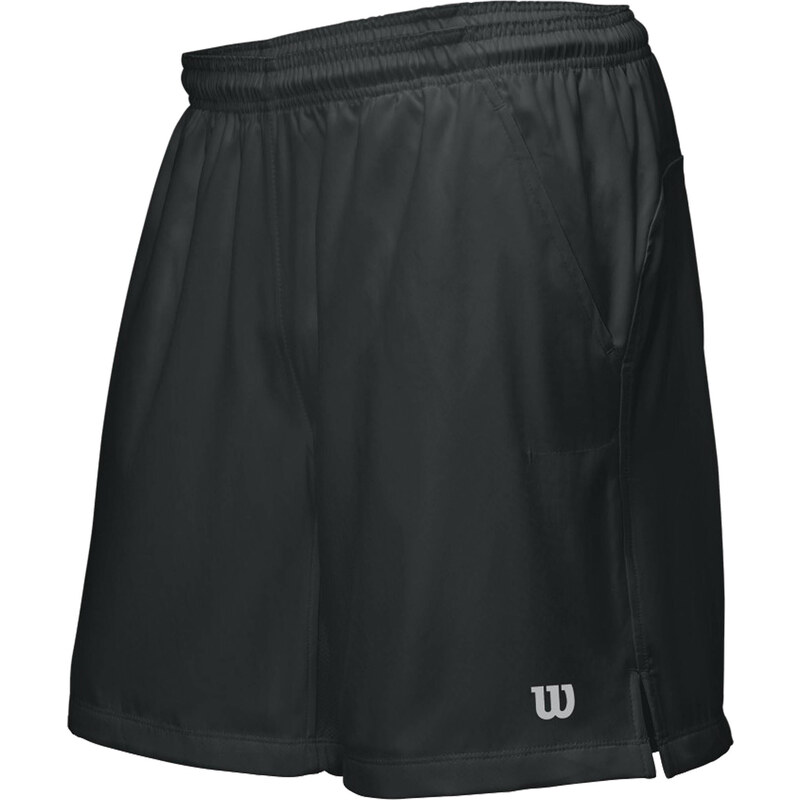 Wilson: Herren Tennisshorts Rush 9 woven Shorts white, schwarz, verfügbar in Größe S