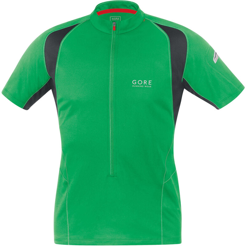 Gore Running Wear: Herren Laufshirt Magnitude 2.0 Zip Shirt, grün, verfügbar in Größe XL,L,M