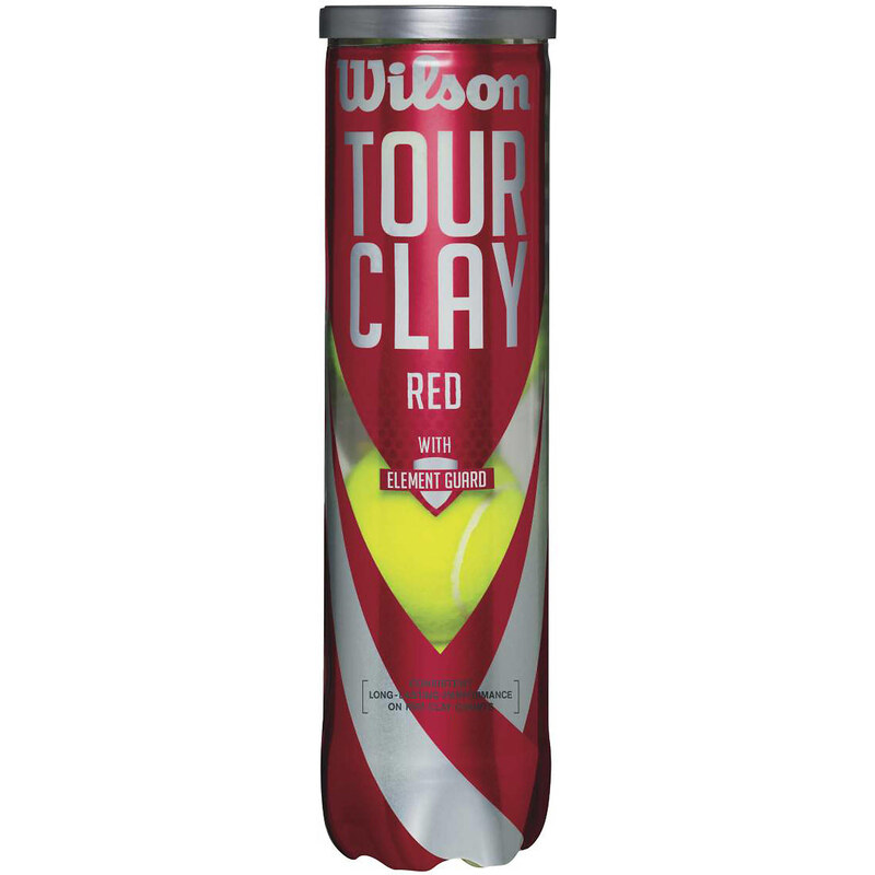 Wilson: Tennisball Tour Clay Red, gelb