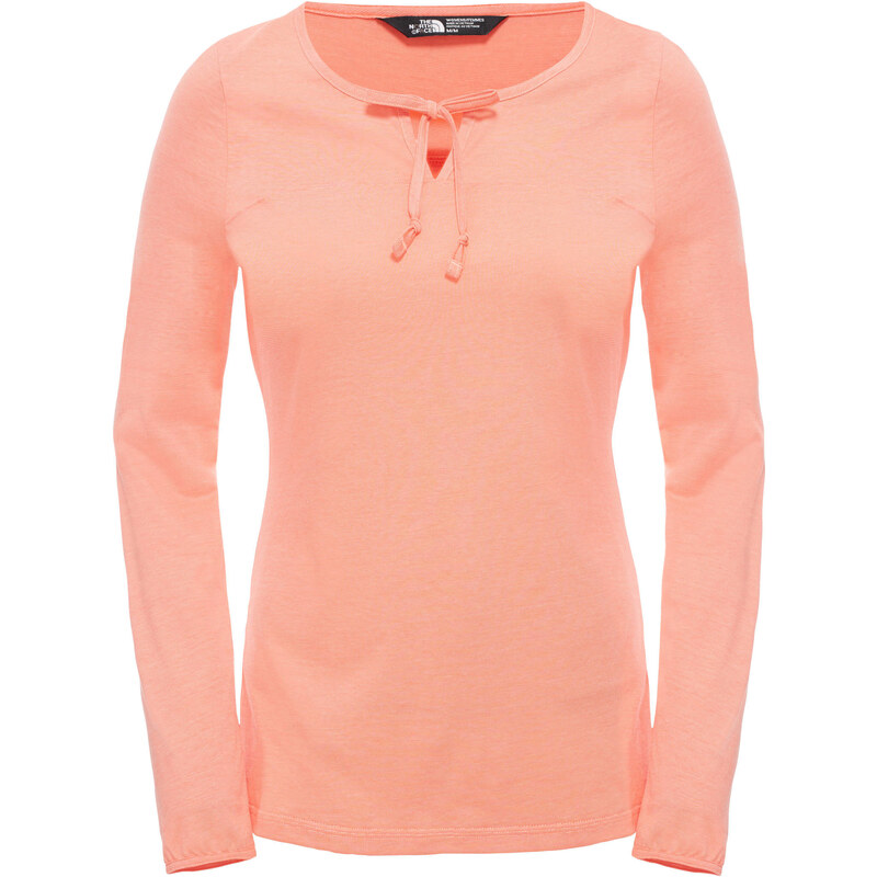 The North Face: Damen Outdoor-Shirt / Langarmshirt Dayspring L/S Tee, orange, verfügbar in Größe L