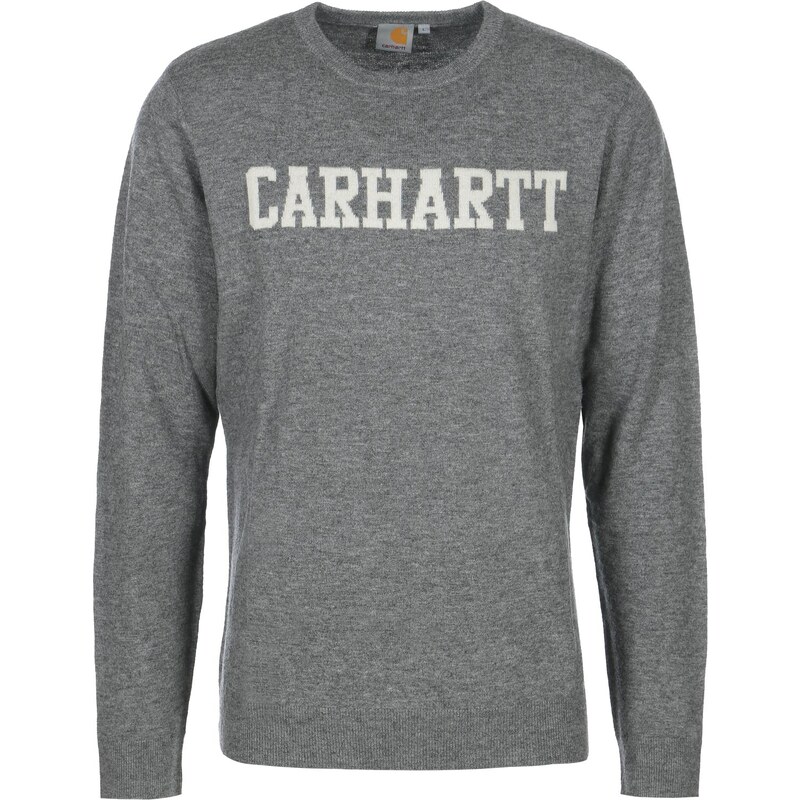 Carhartt Wip College Strickpulli dark grey heather/snow