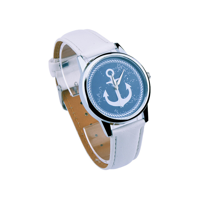 Lesara Armbanduhr mit Anker-Motiv - Weiß