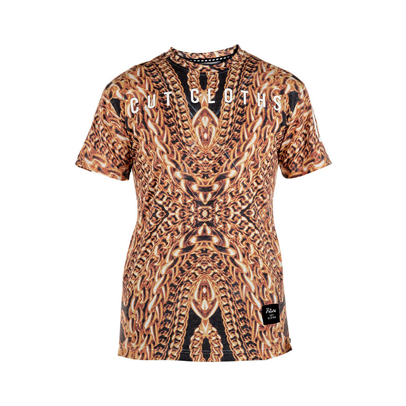 Lesara Oversize-Shirt mit Ketten-Muster - M