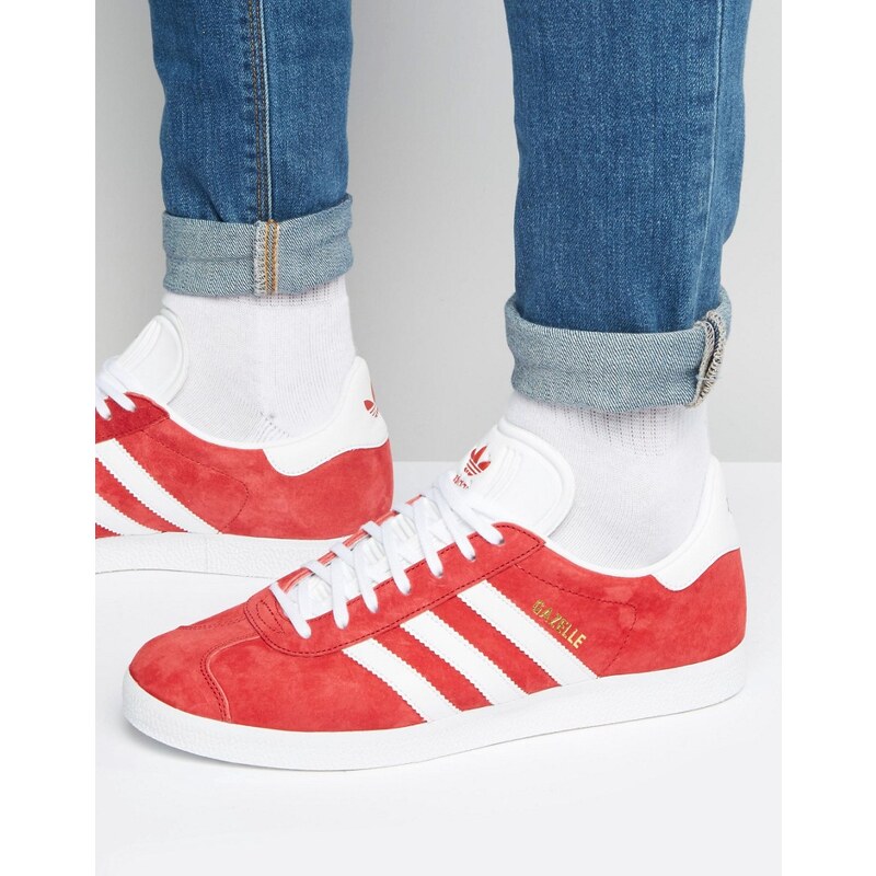 adidas Originals - Gazelle - Rote Sneaker, S76228 - Rot