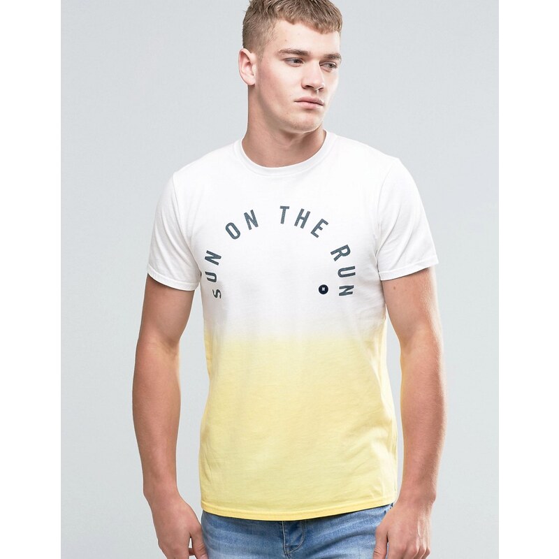 Hollister - Batik-T-Shirt in regulärer Passform mit Sun On The Run-Print - Gelb