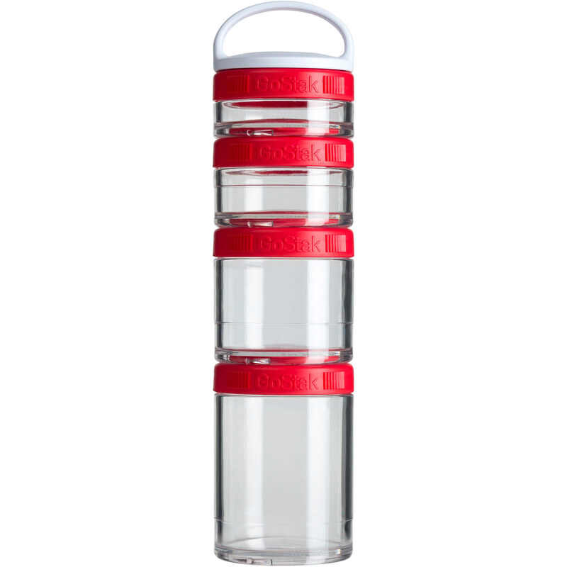 Blender Bottle: Vorratsbehälter GoStak Starter 4PAK für BlenderBottle Trinkflaschen, rot