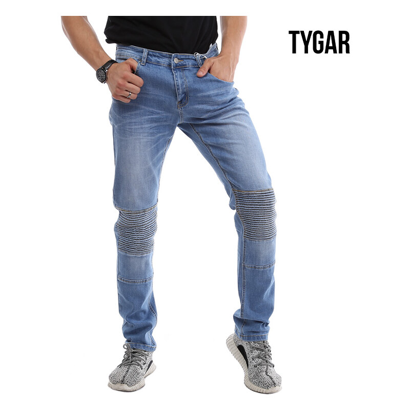 Tygar Slim Fit-Jeans mit gerippter Kniepartie - 31