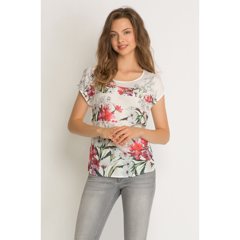 Orsay T-Shirt mit Blumen-Print