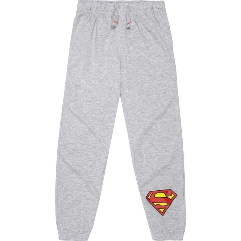 Superman Jogginghose grau in Größe 104 für Jungen aus 80% Baumwolle 20% Polyester
