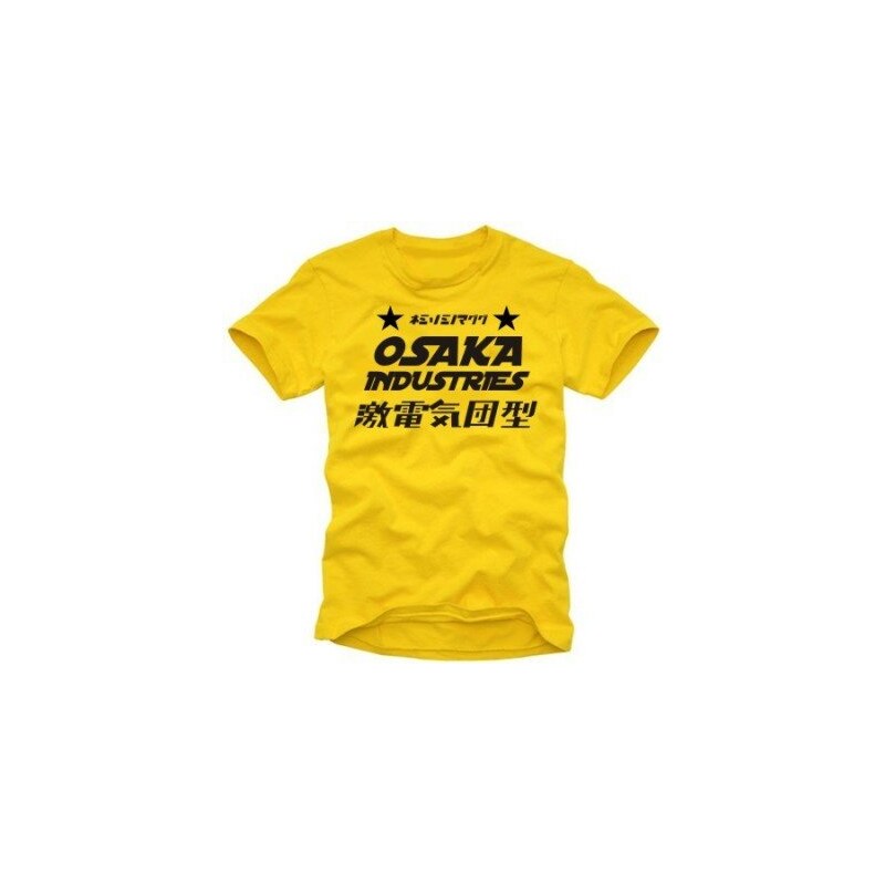 Coole-Fun-T-Shirts OSAKA INDUSTRIES japan t-shirt S M L XL XXL gelb
