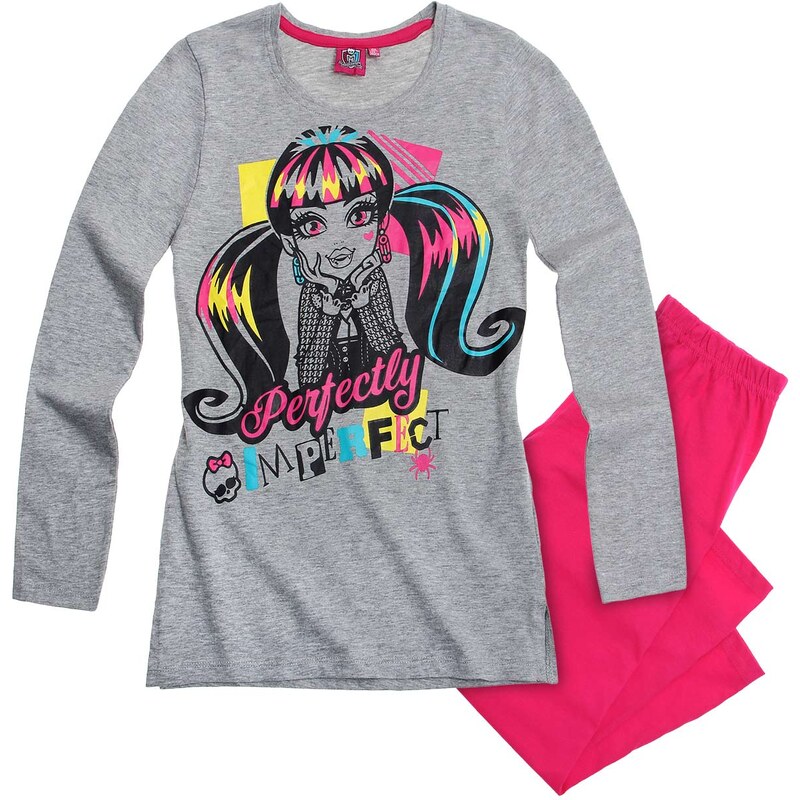 Monster High Pyjama pink in Größe 128 für Mädchen aus Oberteil: 90% Baumwolle 10% Viskose Hose: 100% Baumwolle