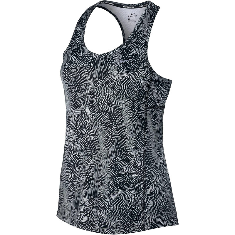 Nike Damen Lauftop Women's Fall Miler Tank, schwarz/grau, verfügbar in Größe 40,38