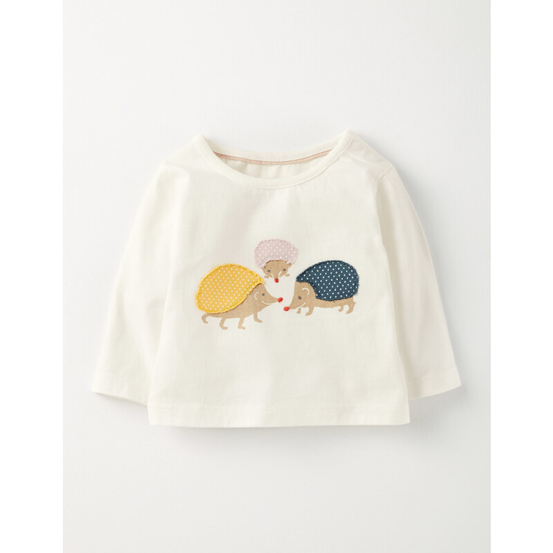 Hübsches T-Shirt mit Applikation Cremefarben Baby Boden