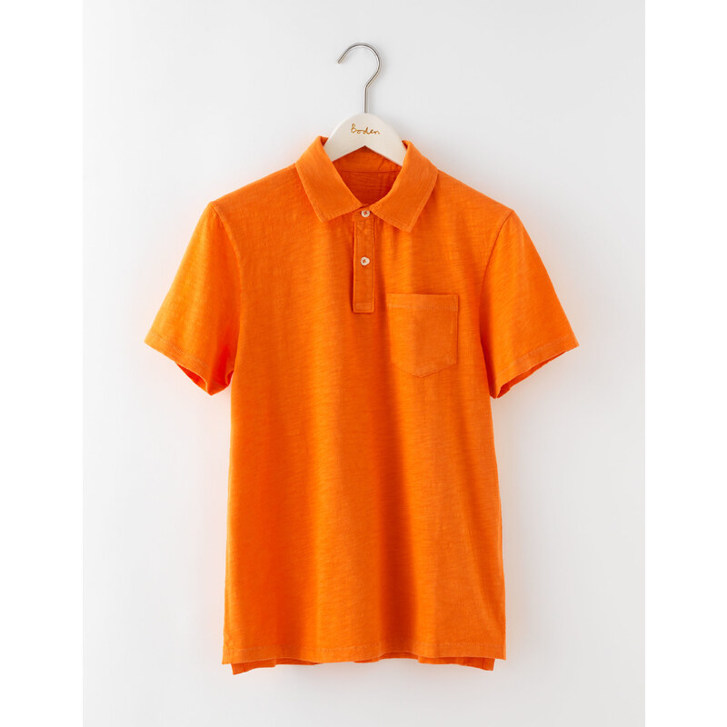 Genopptes Poloshirt Orange Herren Boden