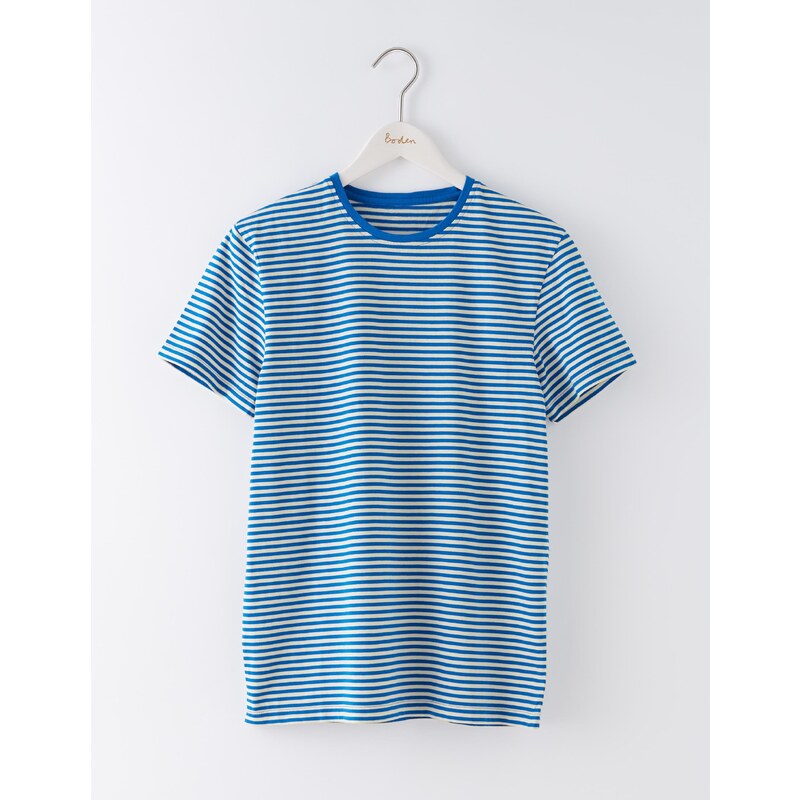 Washed Stripe T-Shirt Blau Herren Boden