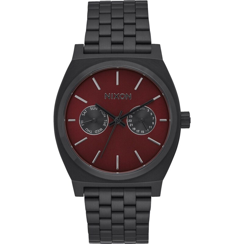 Nixon Time Teller Deluxe Black/Burgundy Uhr A922 2346
