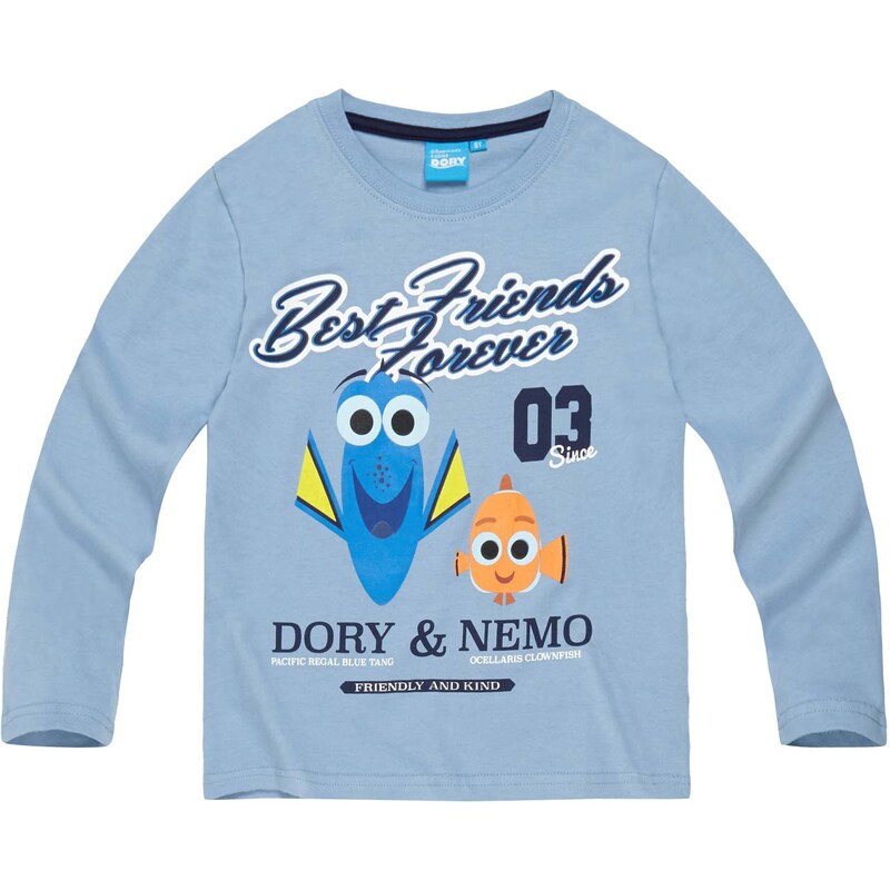 Disney Findet Dorie Langarmshirt blau in Größe 98 für Jungen aus 100% Baumwolle
