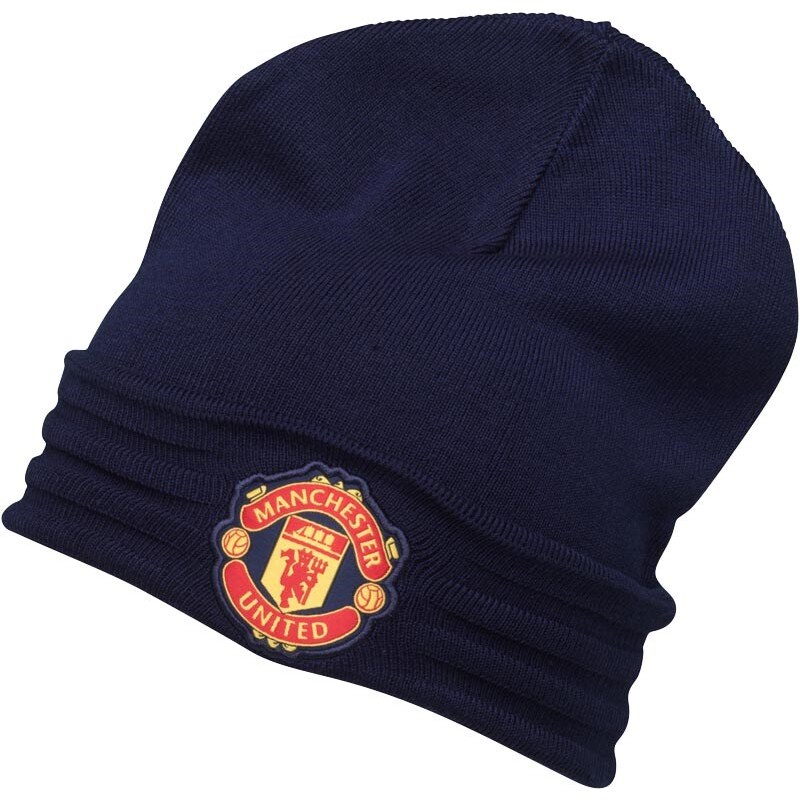 adidas Herren MUFC Manchester United Woolly Hut Blau