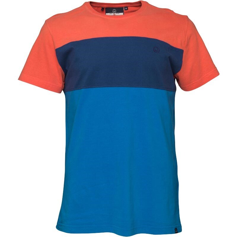 Duck and Cover Herren Docker Coral T-Shirt Mehrfarbig