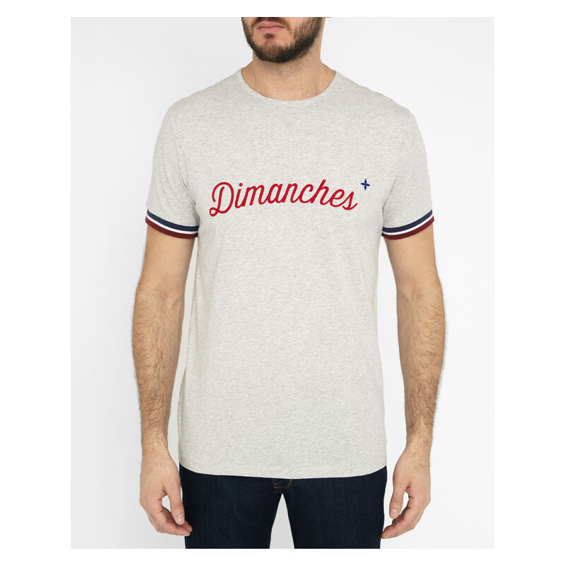 COMMUNE DE PARIS Graues T-Shirt Dimanches 04
