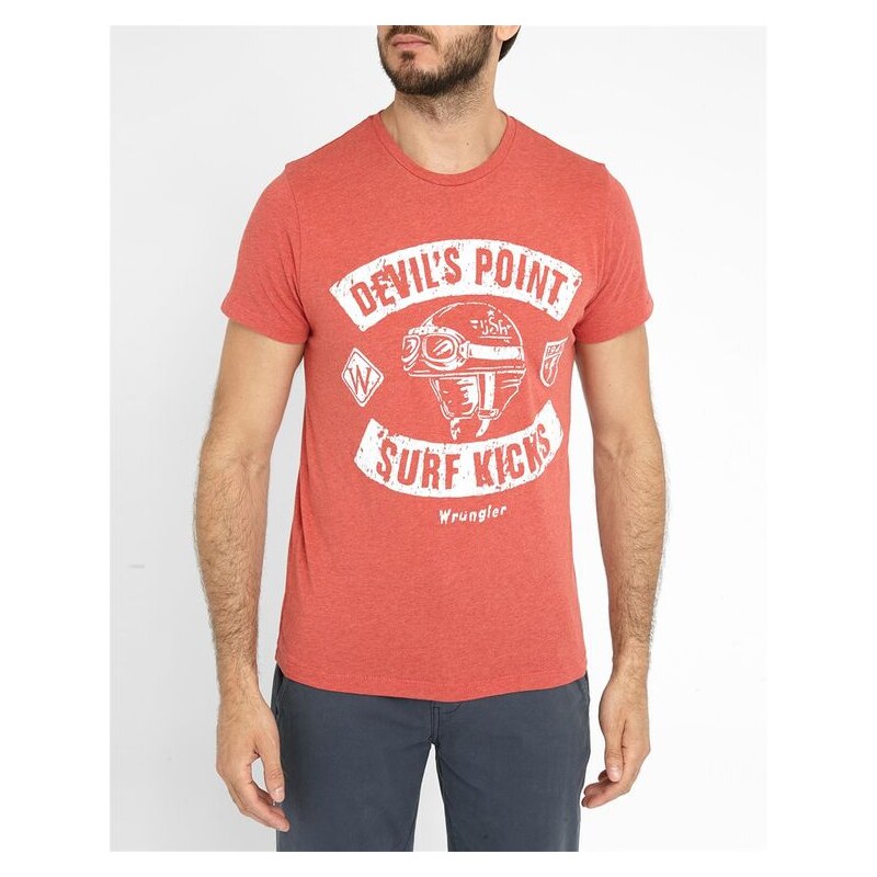 WRANGLER Buntes T-Shirt Surf Print Pr