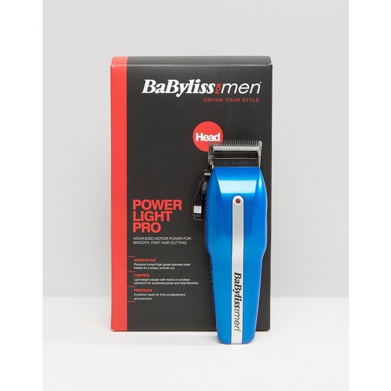 BaByliss for Men - Powerlight Pro - 15-teiliges Haarschneidemaschinen-Set - Mehrfarbig