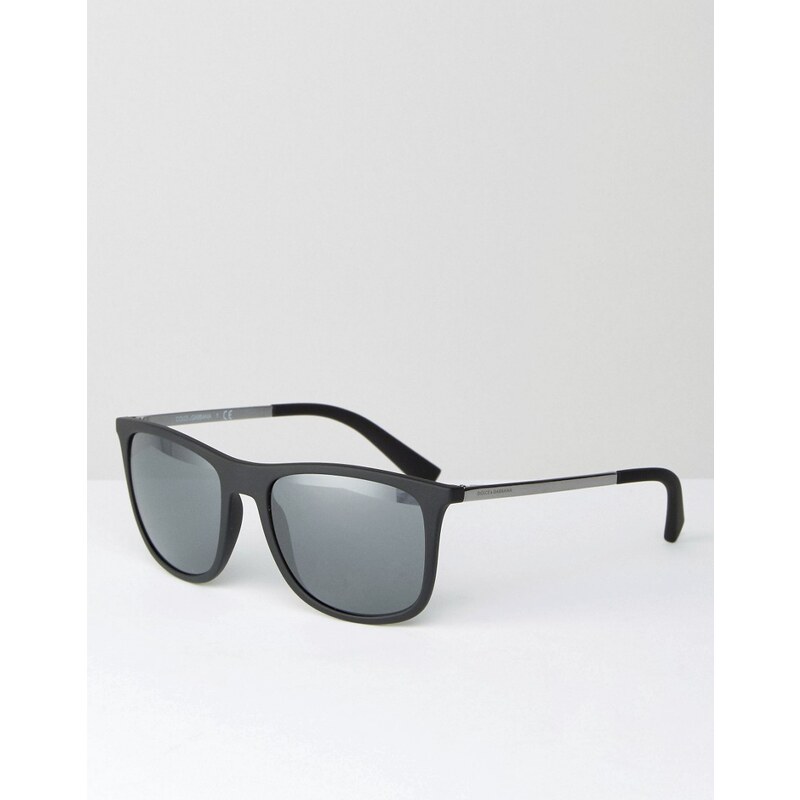 Dolce & Gabbana - Eckige Sonnenbrille - Schwarz