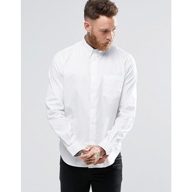PS by Paul Smith Paul Smith - Weißes Oxford-Hemd mit Tasche in klassischer Passform - Weiß
