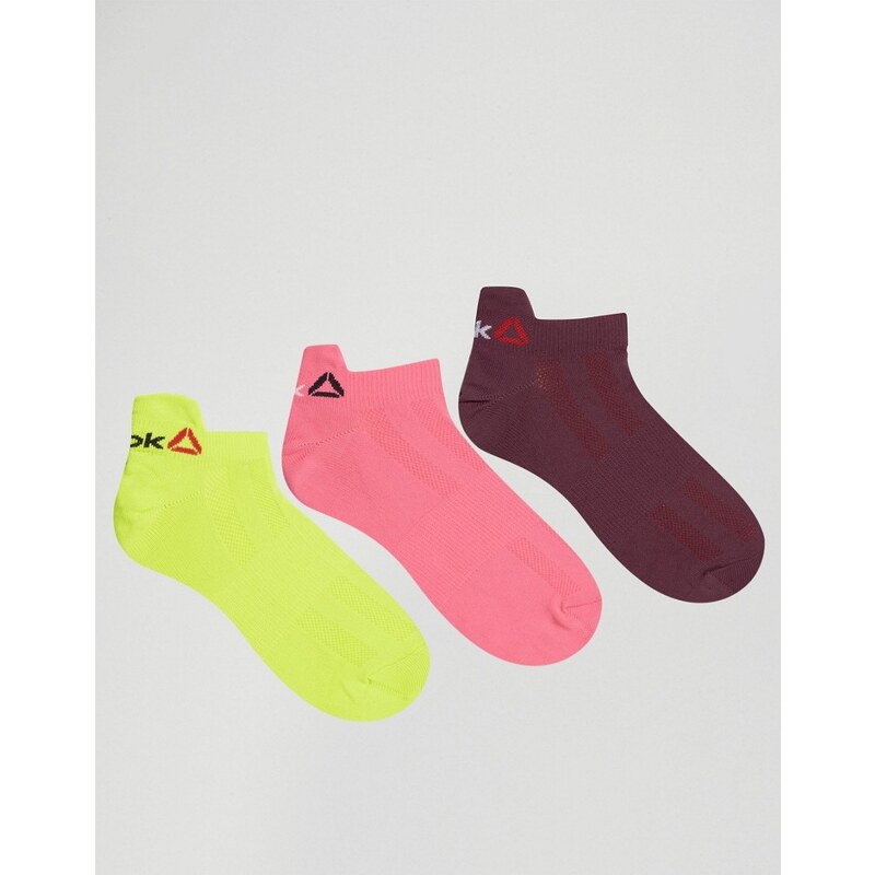 Reebok - 3-er Pack Socken in Neon - Mehrfarbig