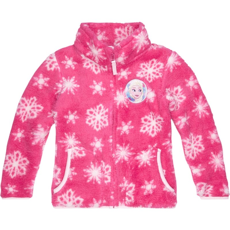 Disney Die Eiskönigin Coral Fleece Jacke pink in Größe 104 für Mädchen aus 100 % Polyester