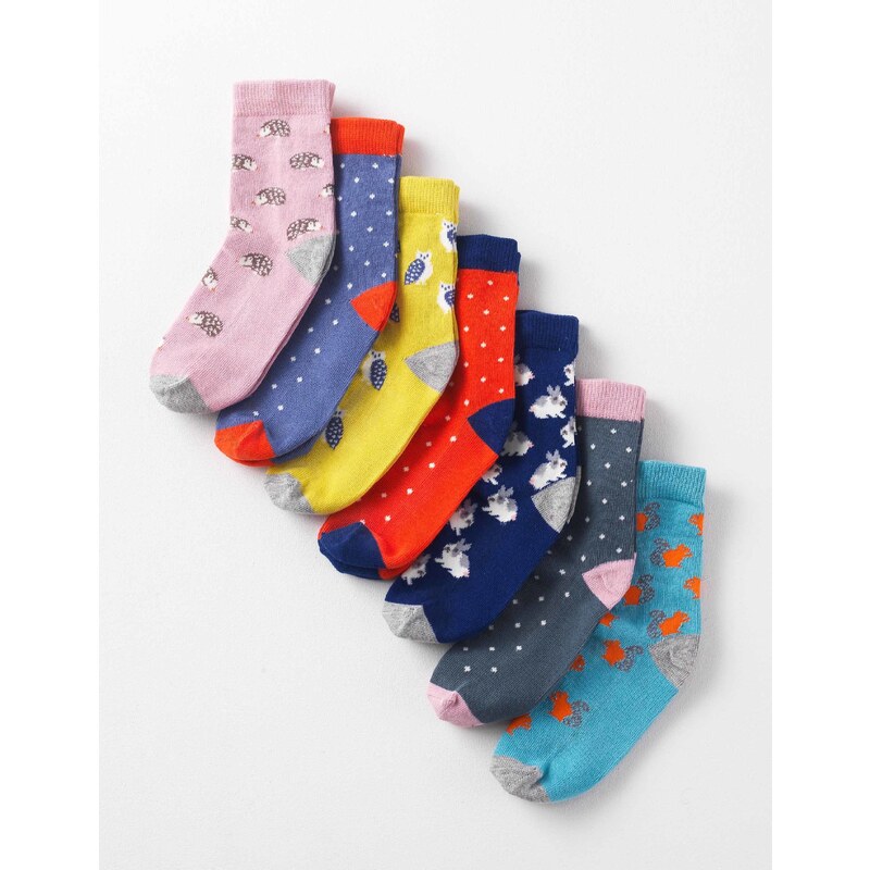 7er-Pack Socken Tiermotiv Mädchen Boden