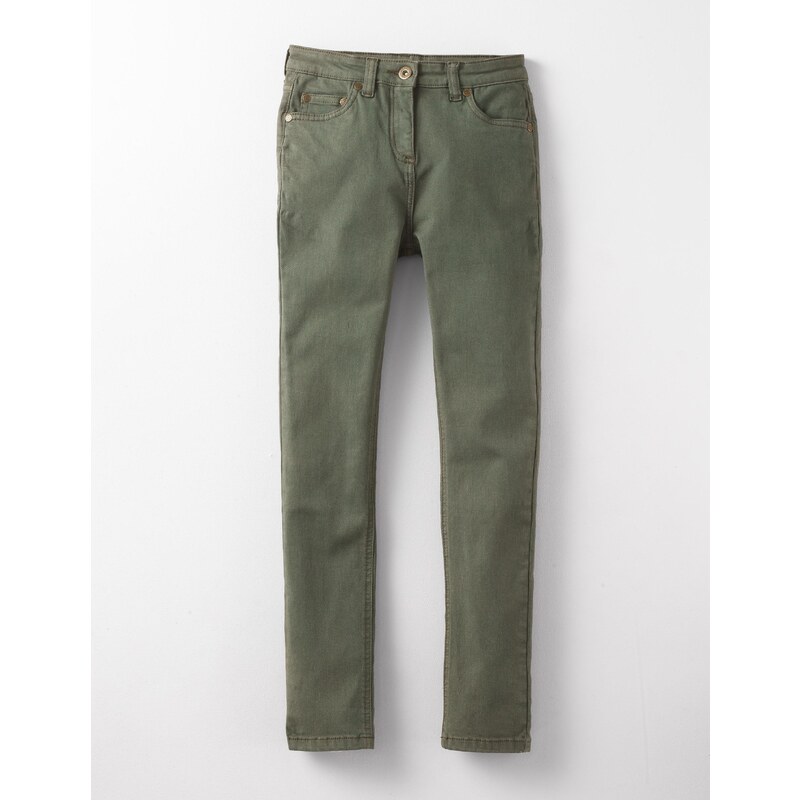 Superstretch-Jeans mit mittelhoher Taille Grün Mädchen Boden