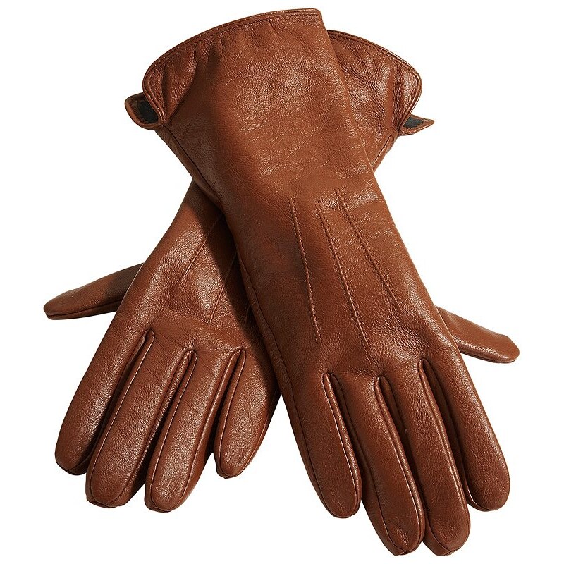Heine Große Größen: Handschuhe, cognac, Gr.7-8