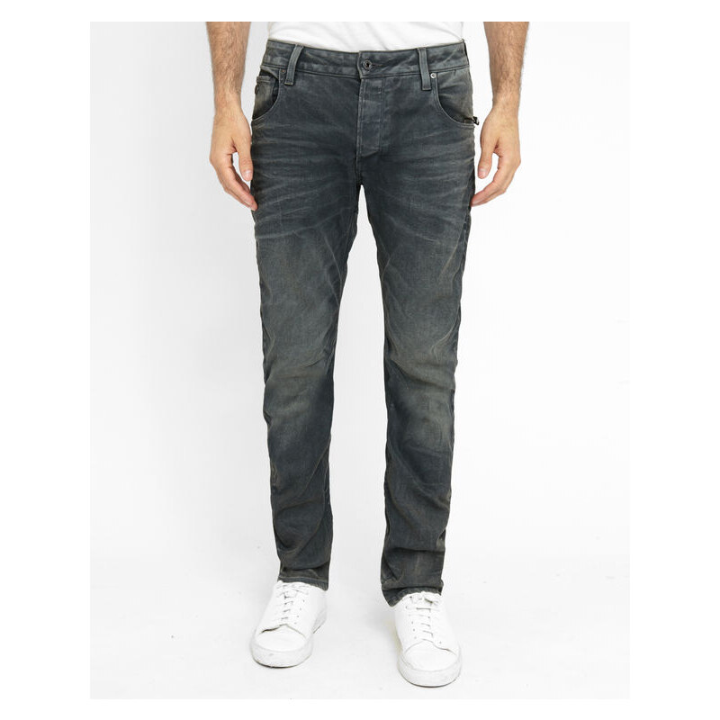 G-STAR Graue Slim-Jeans mit Stretchanteil, Beschichtung Arc Zip 3D