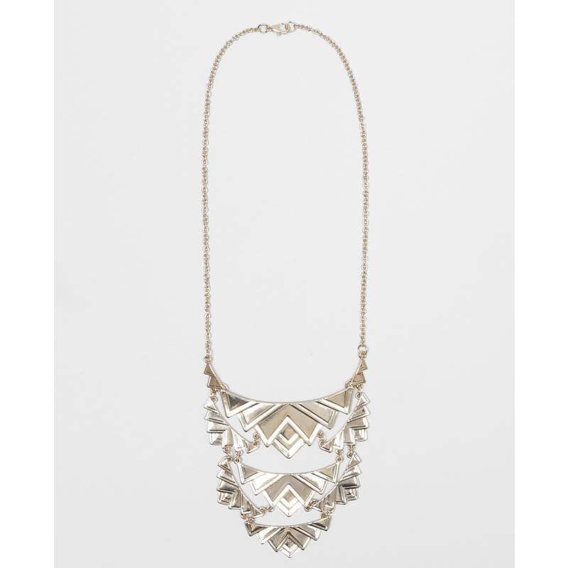 Fächer-Halskette Gold, Größe 00 -Pimkie- Mode für Damen