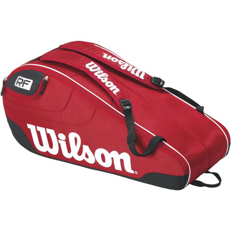 Wilson: Tennistasche Federer Team III 6 Pack, rot/scharz, verfügbar in Größe ONESIZE